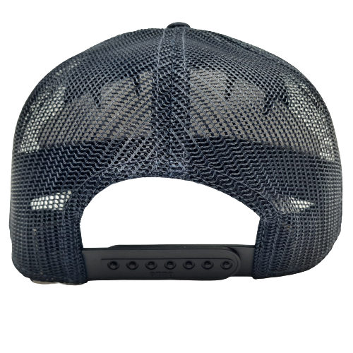 Ford Flat Brim Baseball Cap Embroidered Patch Mesh Snapback Navy Blue