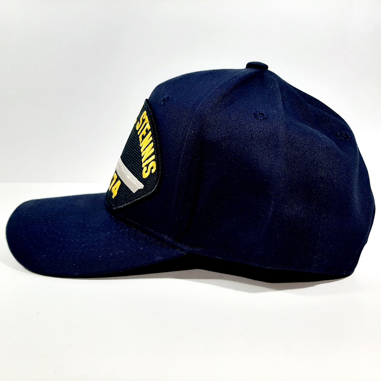USS John C. Stennis Embroidered Patch Hat Baseball Cap Adjustable Blue