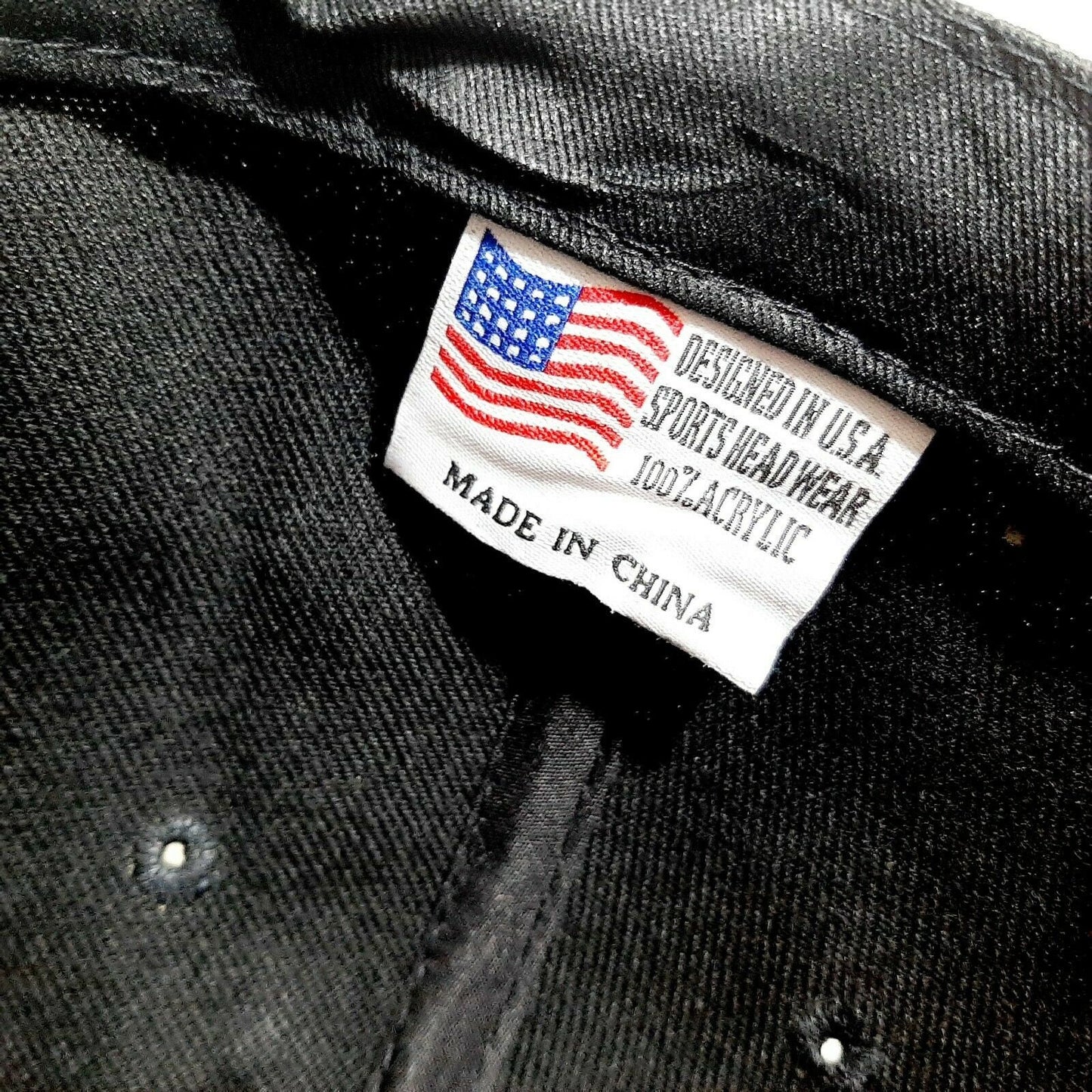US Marine Corps First Sergeant Men's Ball Cap Hat Black Acrylic Embroidered