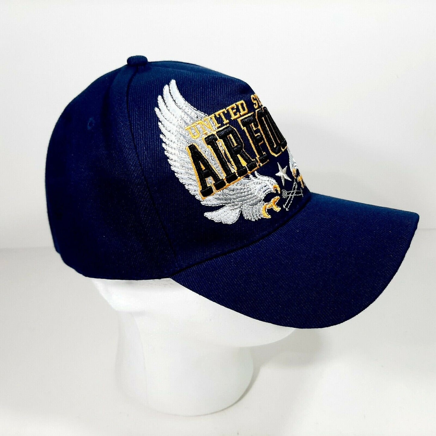 United States Air Force Men's Embroidered Ball Cap Navy Blue Acrylic