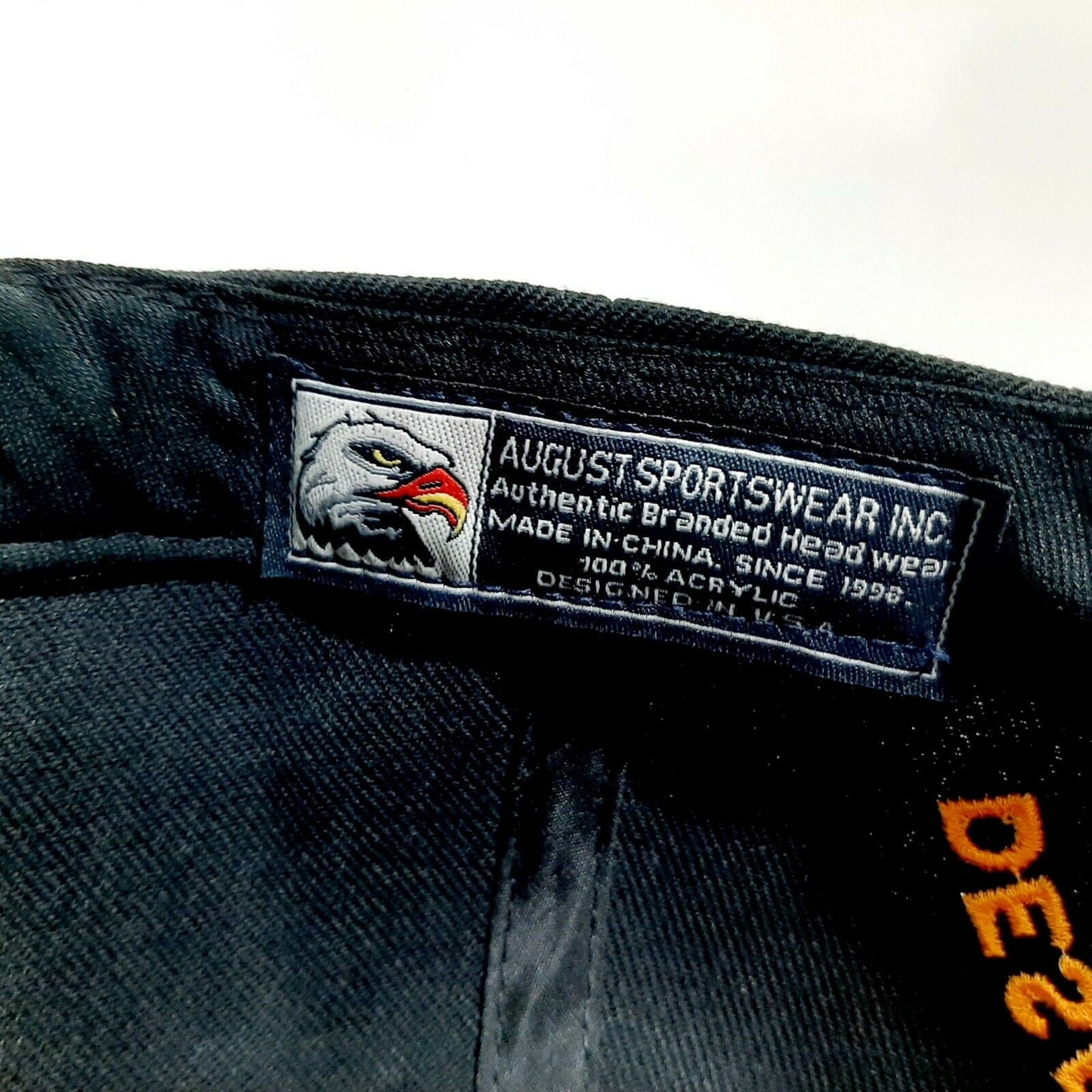 Desert Storm Veteran Men's Ball Cap Black Embroidered Acrylic