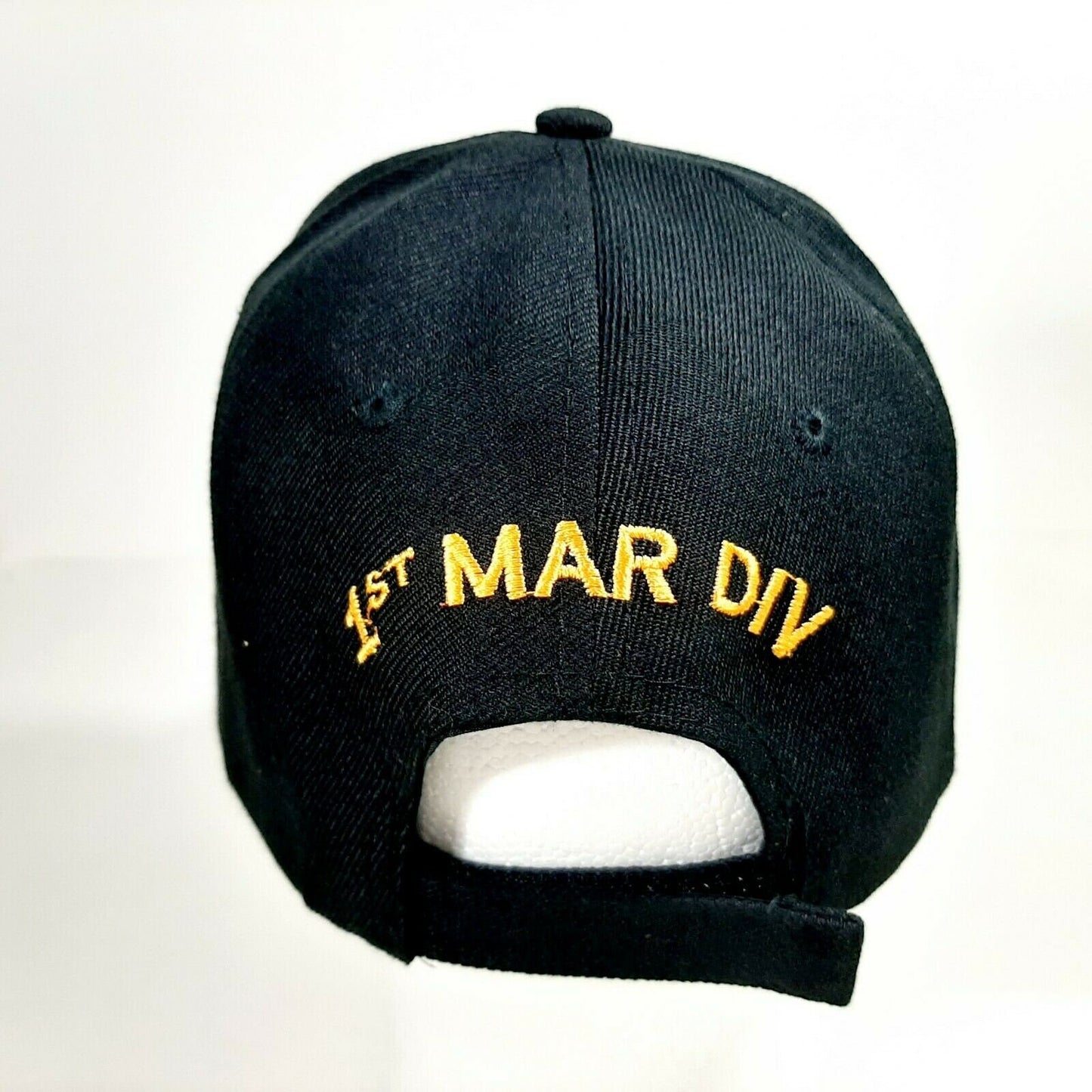 1st Marine Division Men's Ball Cap Hat Black Embroidered Acrylic