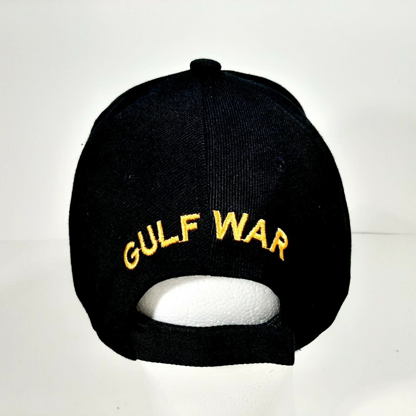 Gulf War Veteran Men's Ball Cap Hat Black Embroidered Acrylic