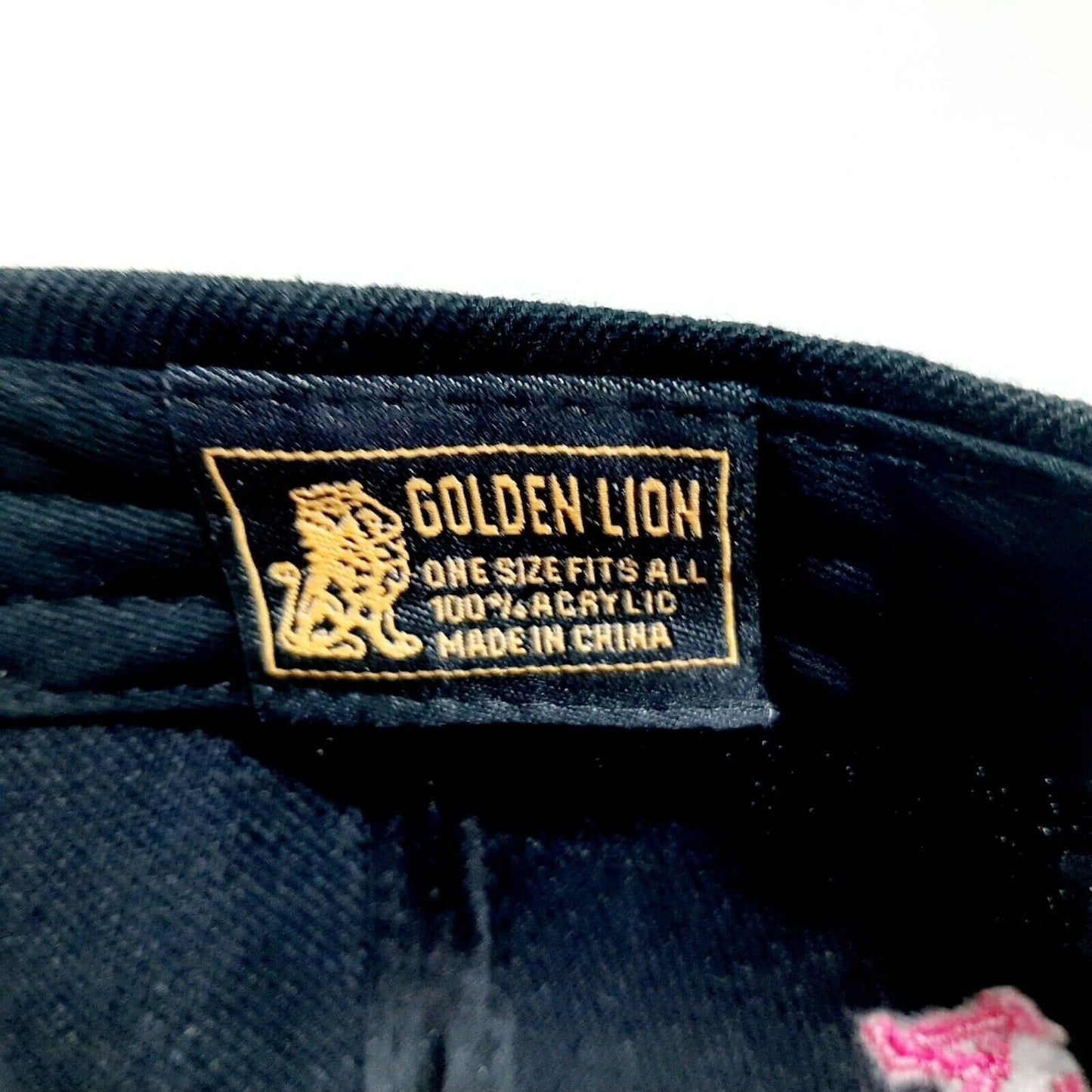 US Marine Corps Flat Bill Ball Cap Pink Black Embroidered Snapback
