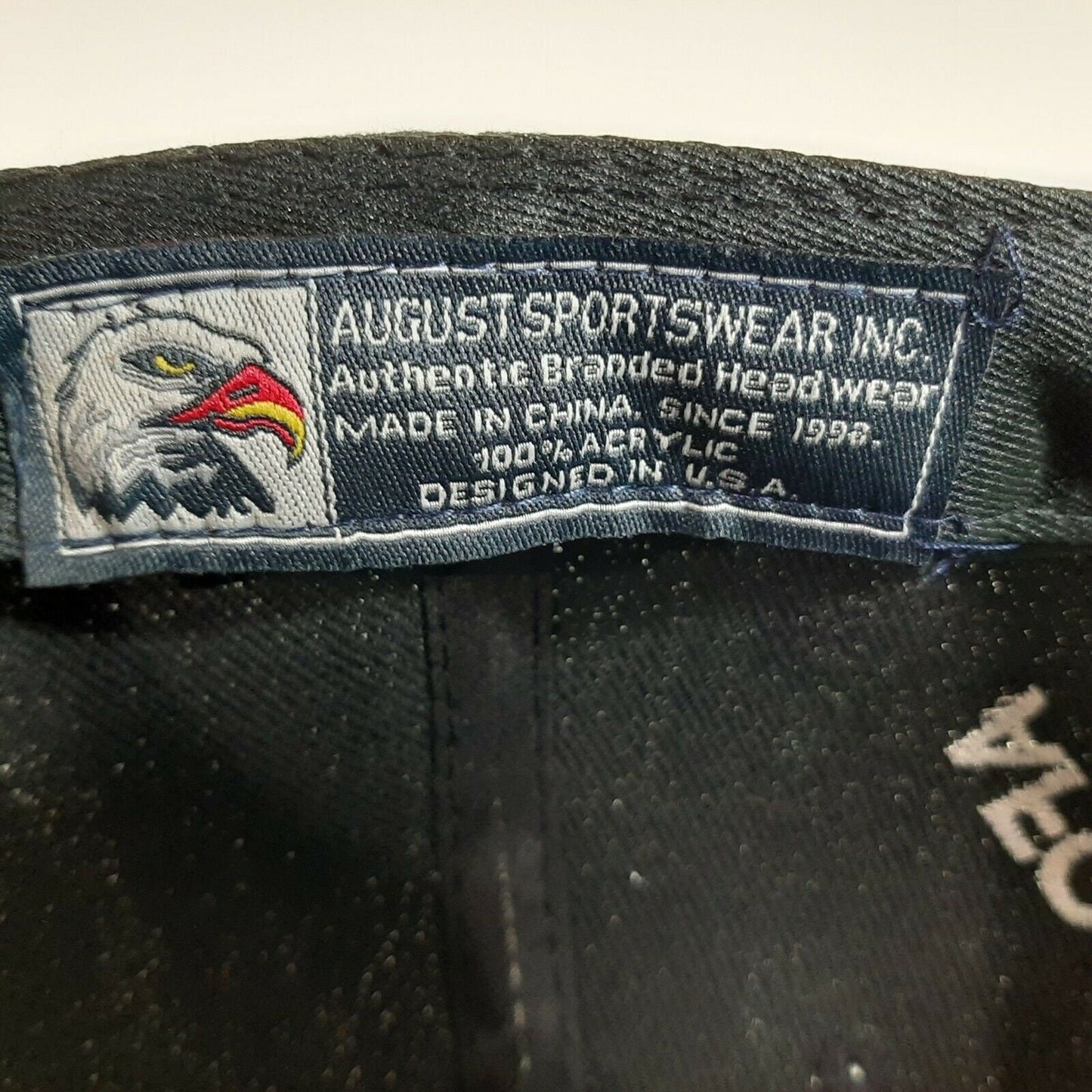 Afghanistan War Veteran Mens Hat Cap Black Embroidered Adjustable Acrylic