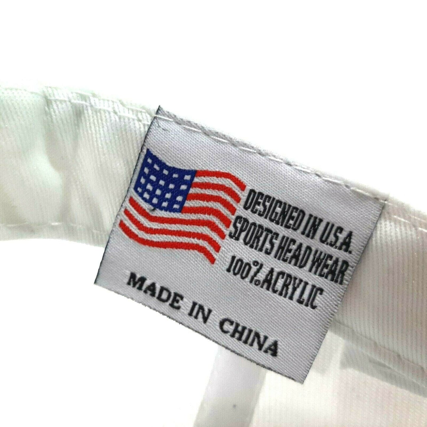 USA Flag Patch America Est 1776 Mens Embroidered Hat Cap White Adjustable Strap Acrylic