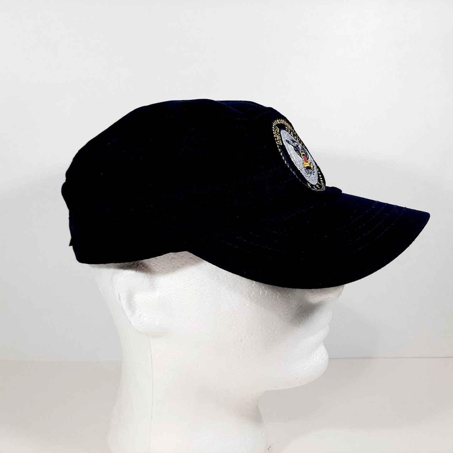 United States Navy Hat Cap Relaxed Strapback Navy Blue Adjustable Embroidered