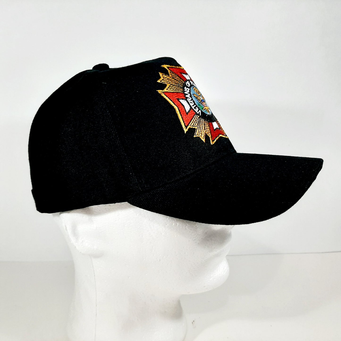 VFW Veterans Of Foreign Wars Baseball Cap Hat Mens One Size Adjustable Black