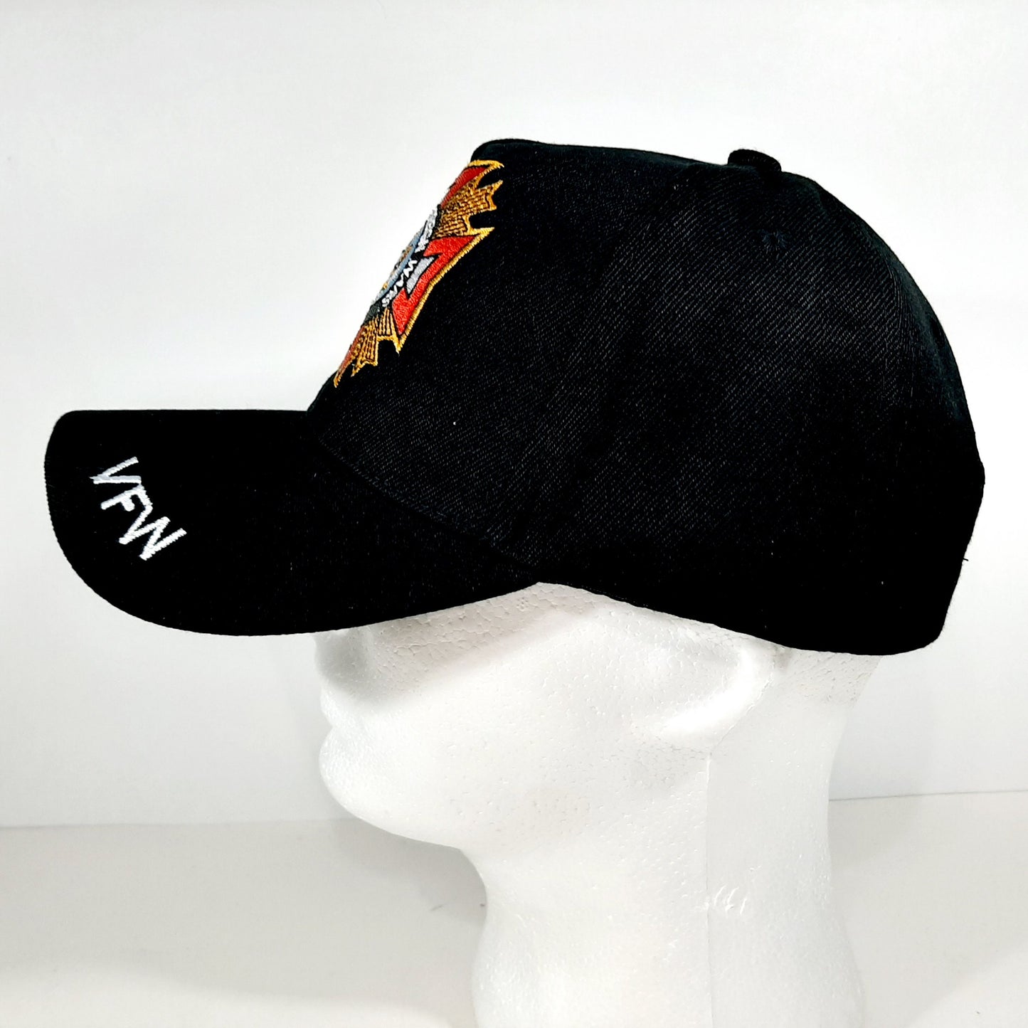 VFW Veterans Of Foreign Wars Baseball Cap Hat Mens One Size Adjustable Black