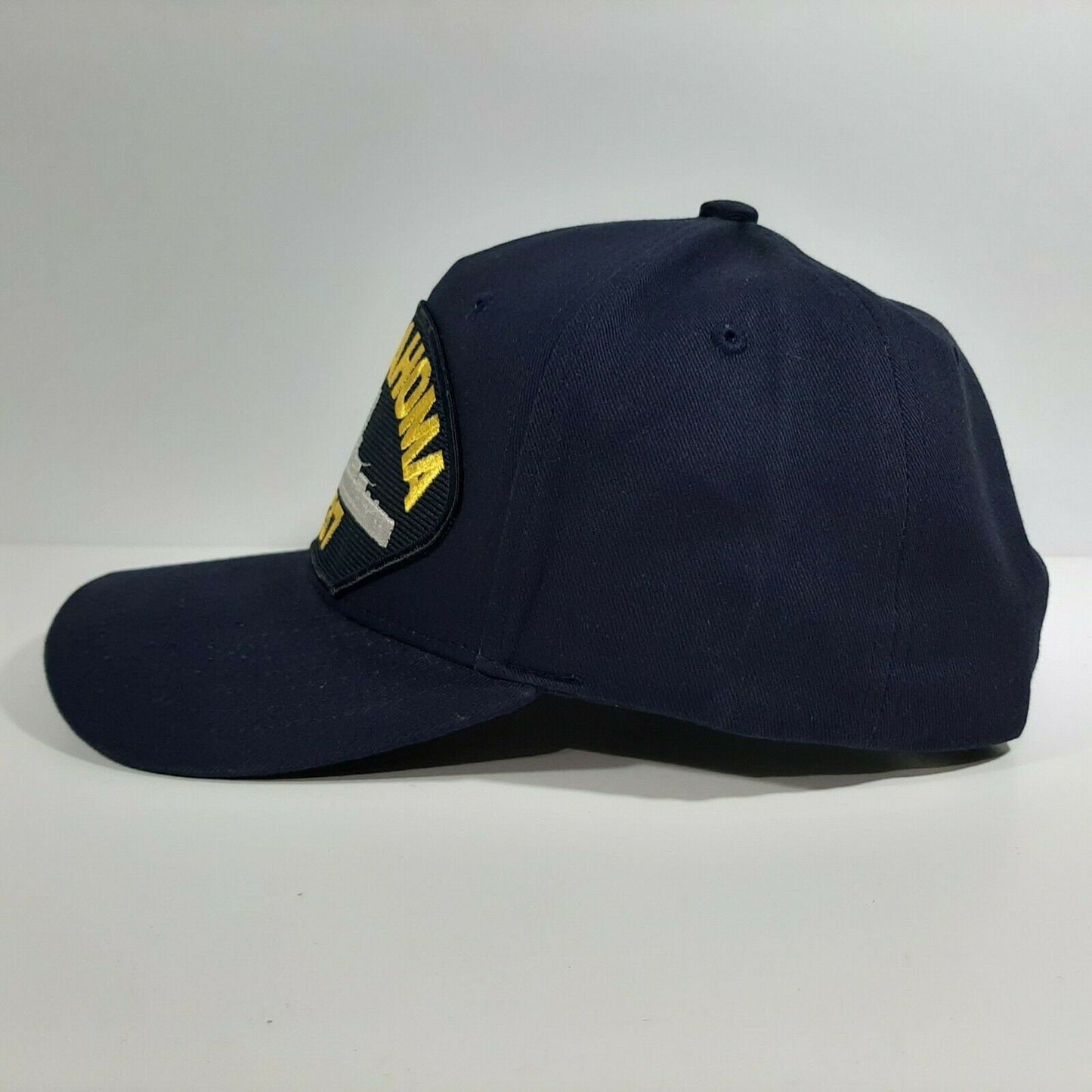 USS Oklahoma BB-37 Embroidered Patch Hat Baseball Cap Adjustable Navy Blue