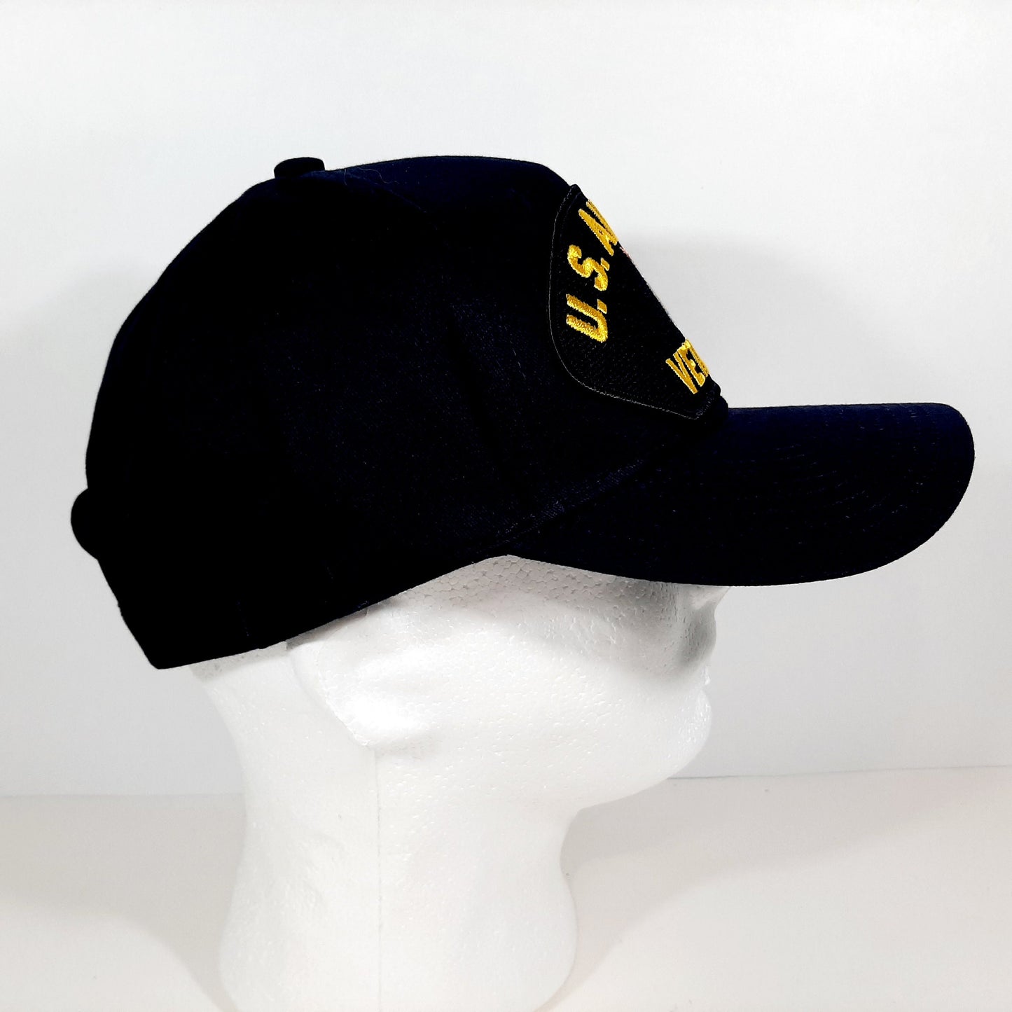 U.S. Air Force Veteran Embroidered Patch Hat Baseball Cap Adjustable Navy Blue