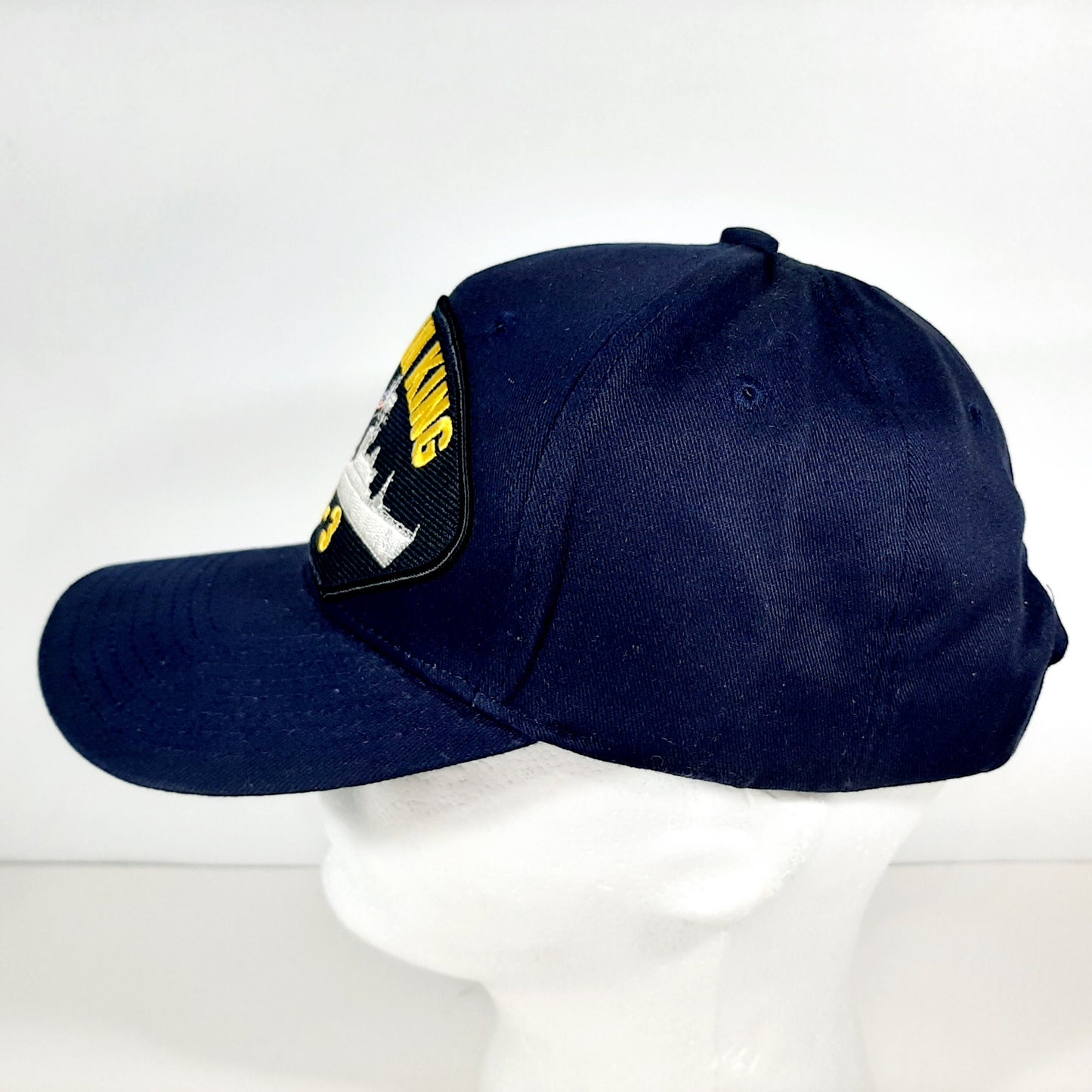 USS John King DDG-3 Patch Hat Baseball Cap Adjustable Navy Blue