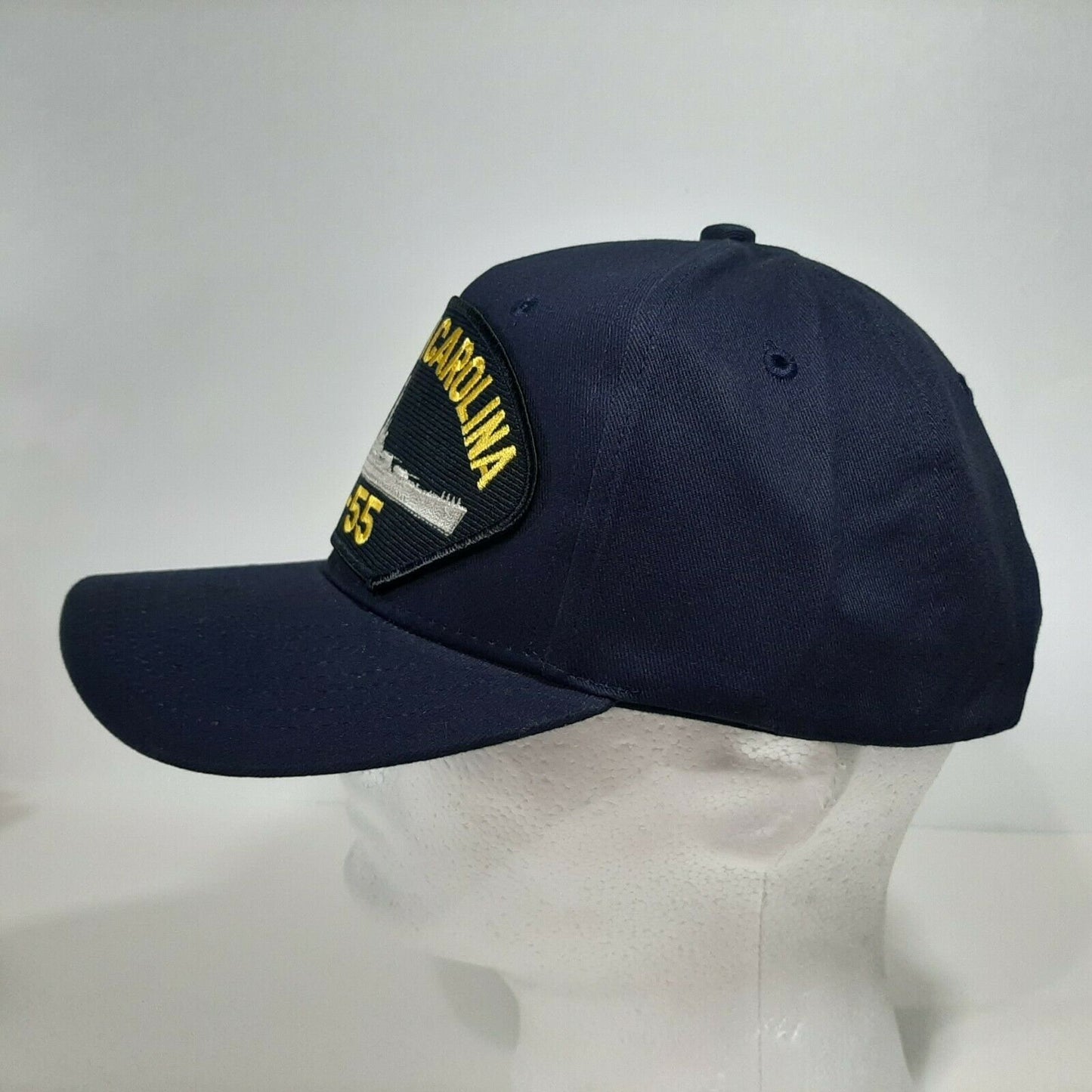 USS North Carolina BB-55 Patch Hat Baseball Cap Adjustable Navy Blue Acrylic