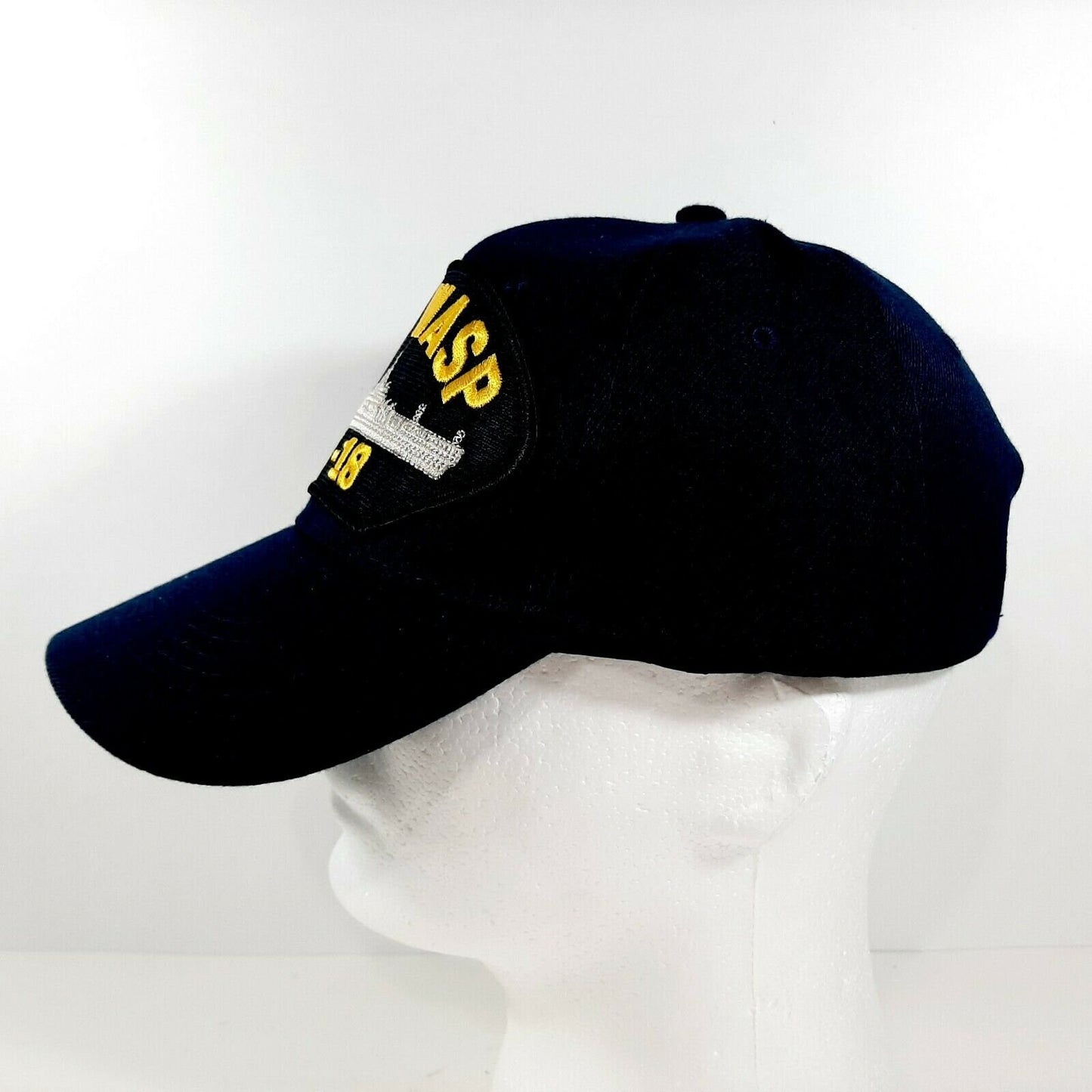 U.S. Navy USS Wasp CV-18 Men's Cap Patch Hat Navy Blue Acrylic