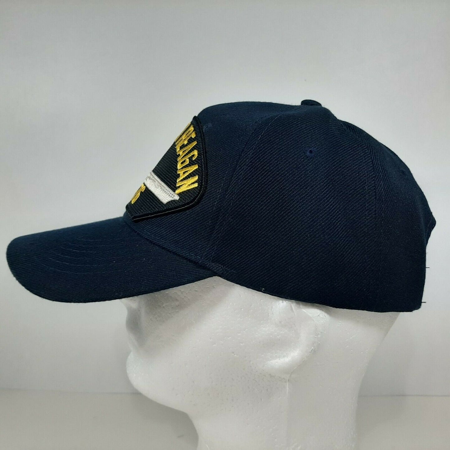 U.S. Navy USS Ronald Reagan CVN-76 Men's Cap Patch Hat Navy Blue Acrylic