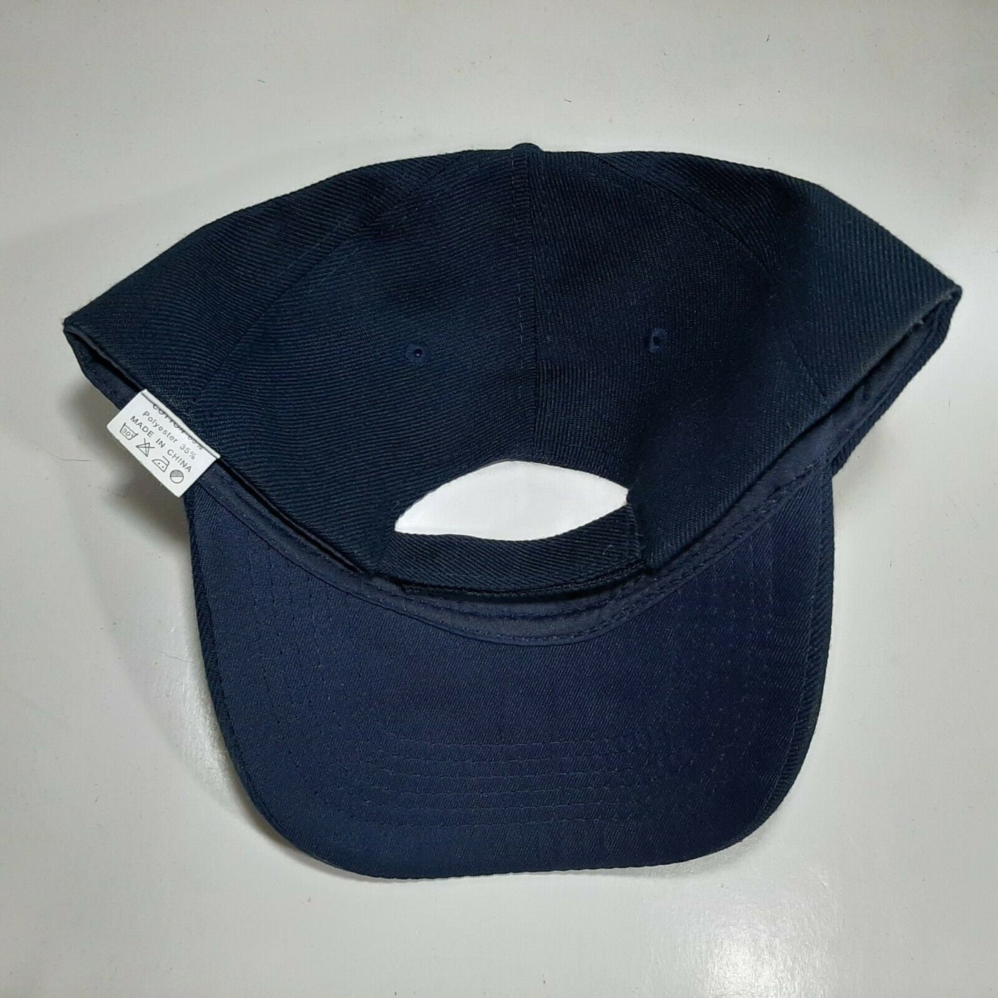 US Navy USS Wisconsin BB-64 Men's Pat's Cap Patch Hat Navy Blue Acrylic