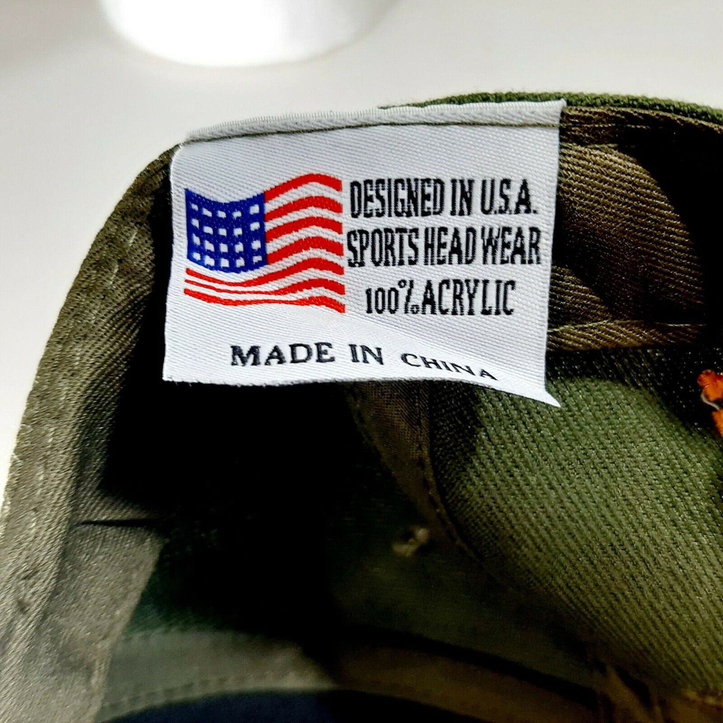United States Border Patrol Men's Cap Hat Green Embroidered Acrylic