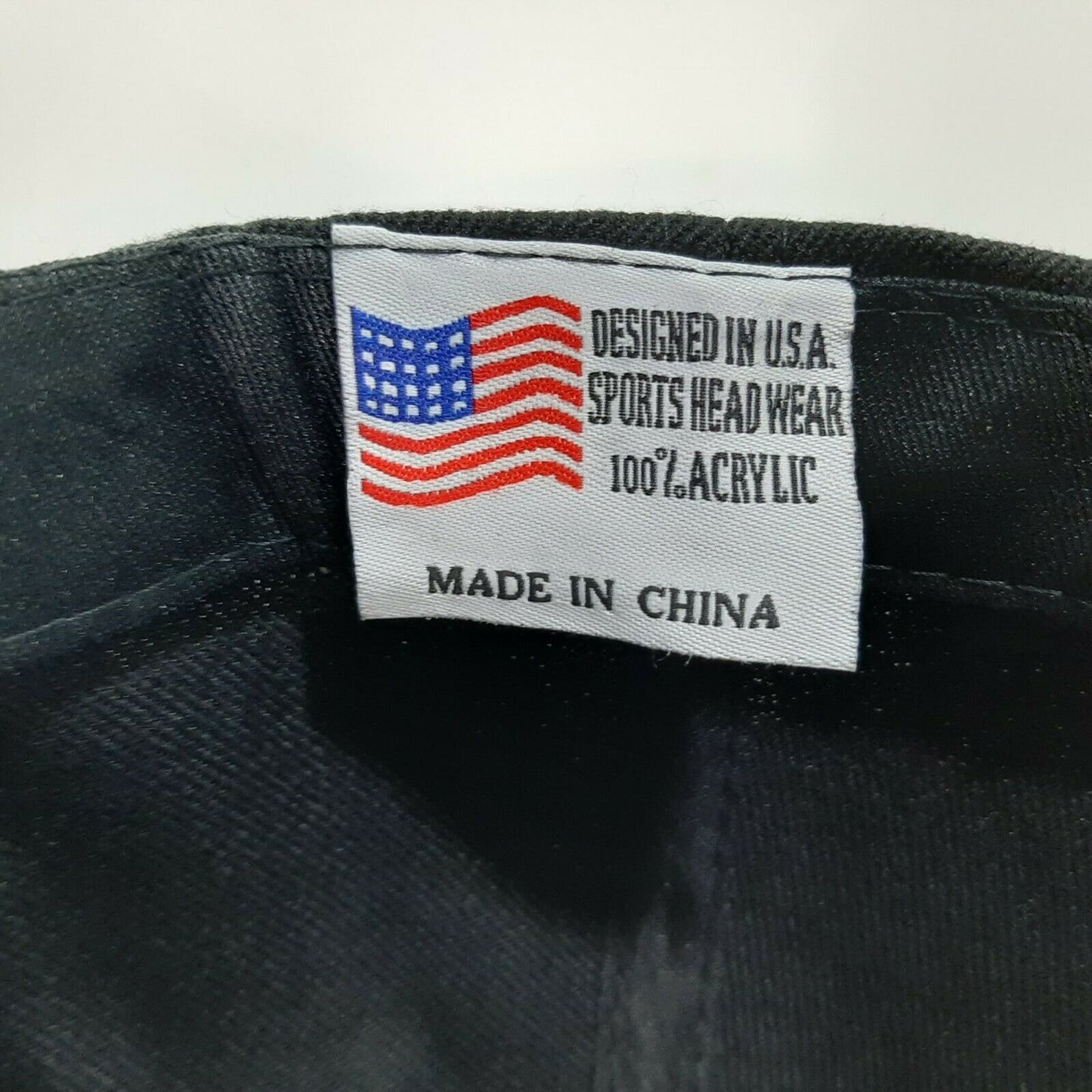 K-9 Canine Mens Puff Embroidered Hat Cap Black Adjustable Strap Acrylic