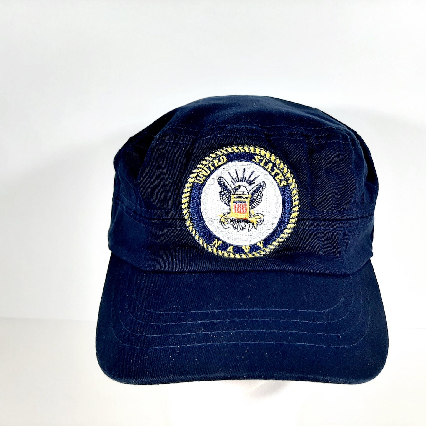 United States Navy Hat Cap Relaxed Strapback Navy Blue Adjustable Embroidered
