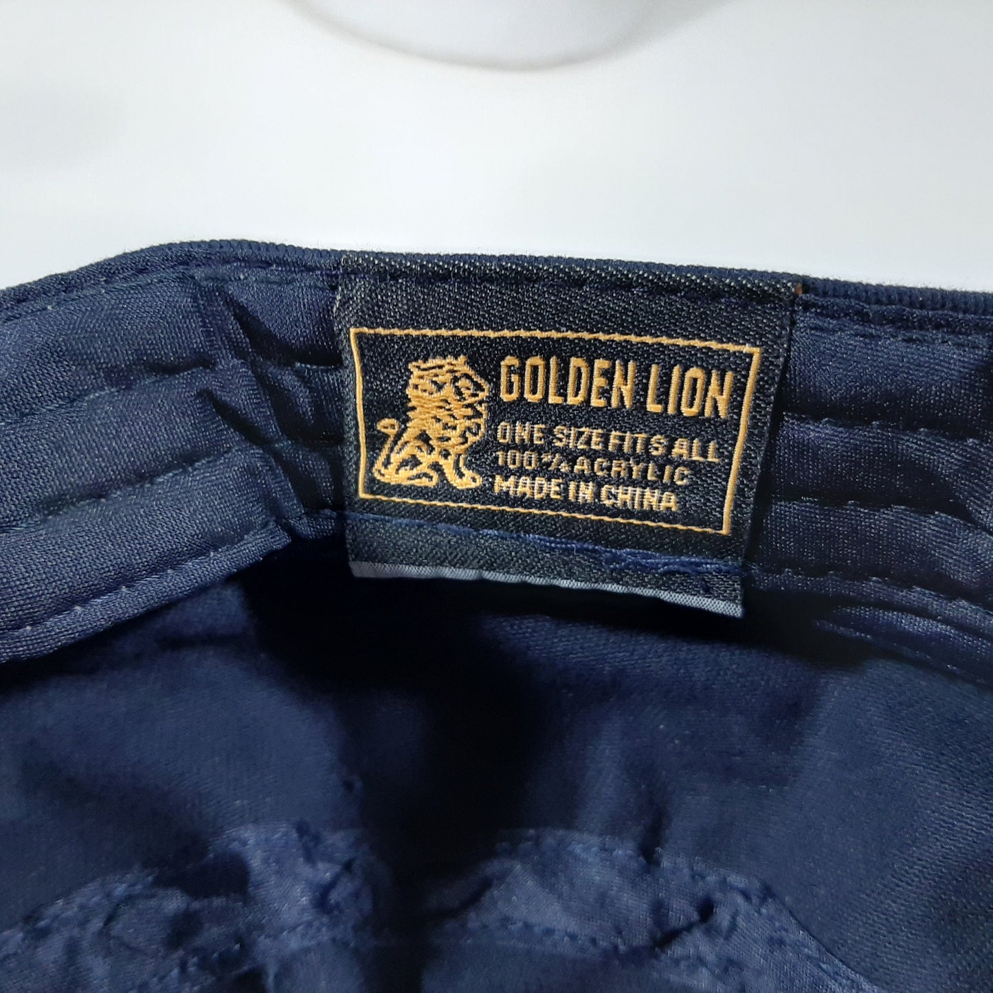 United States Navy Hat Cap Relaxed Strapback Navy Blue Adjustable Embroidered