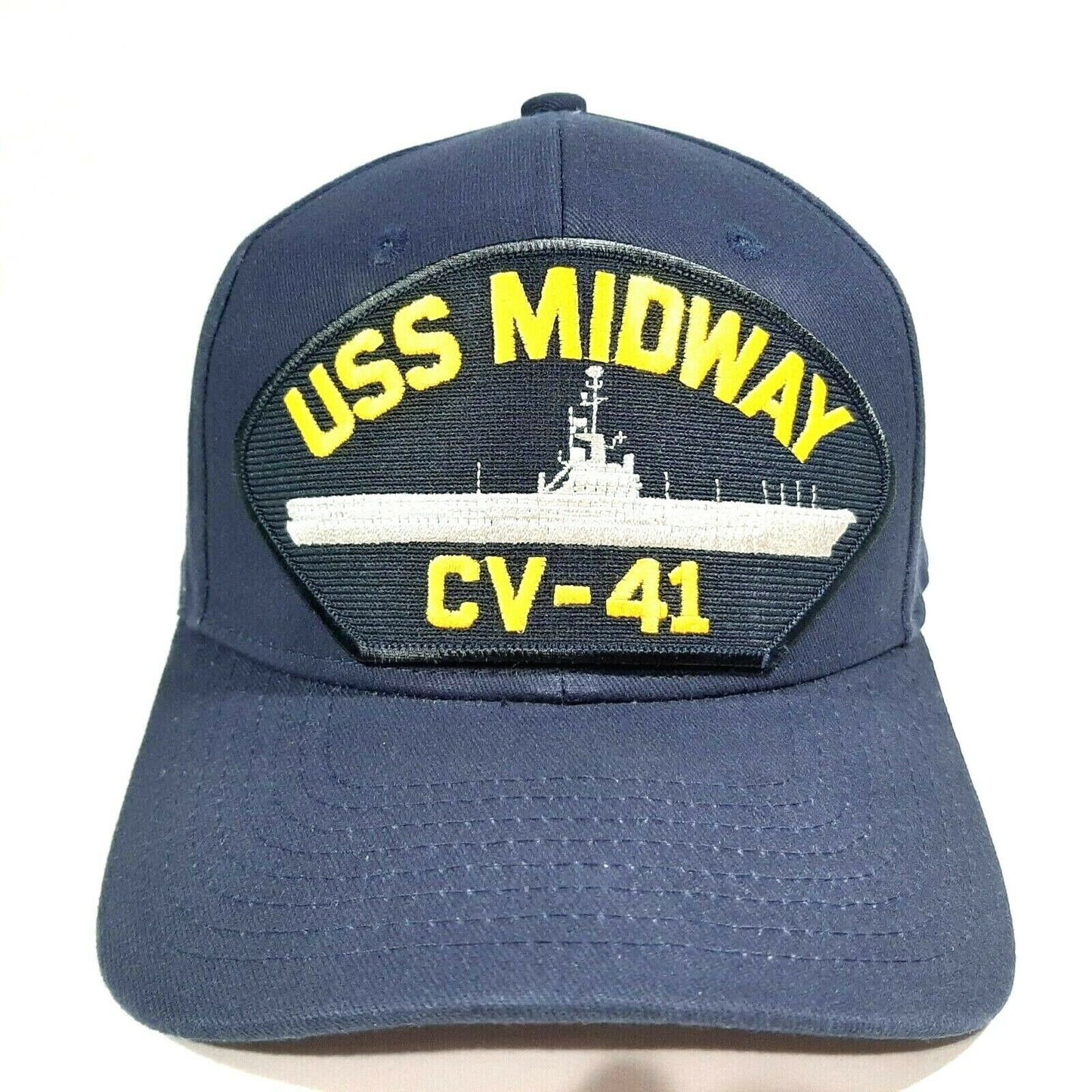 USS Midway CV-41 Embroidered Patch Hat Baseball Cap Adjustable Strapback Acrylic