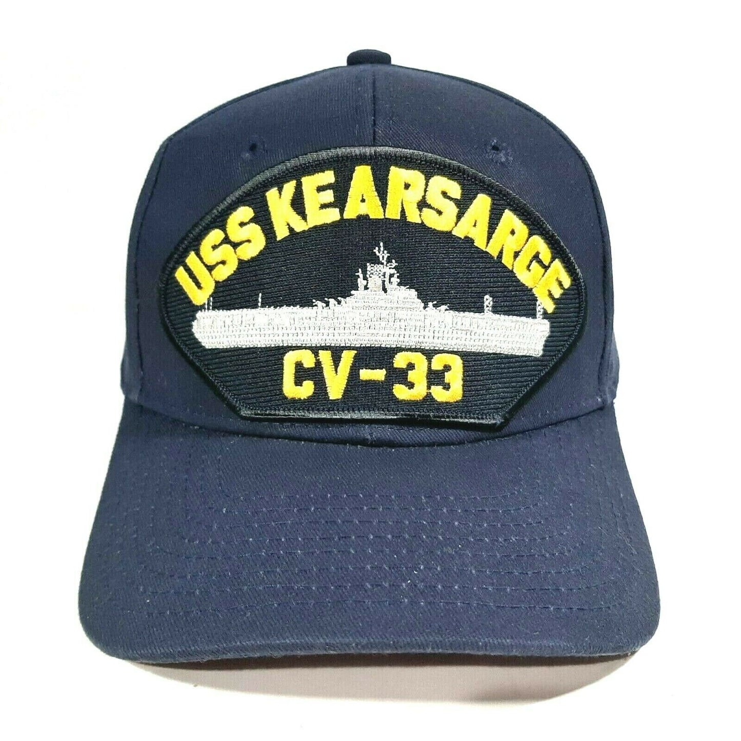 USS Kearsarge CV-33 Embroidered Patch Hat Baseball Cap Adjustable Navy Blue