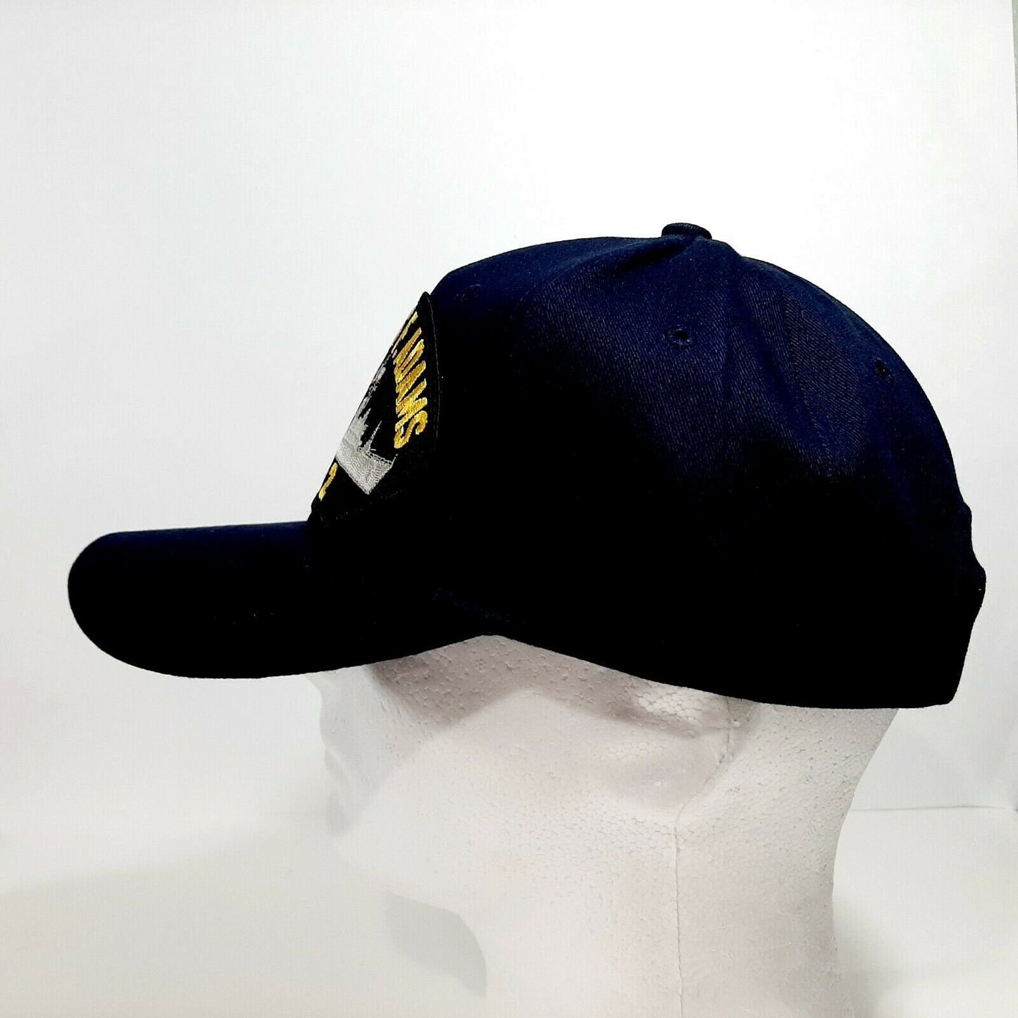 USS Charles F. Adams DDG-2 Patch Hat Baseball Cap Adjustable Navy Blue Acrylic