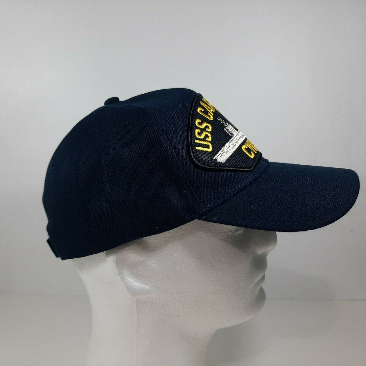 U.S. Navy USS Carl Vinson CVN-70 Men's Cap Patch Hat Navy Blue Acrylic