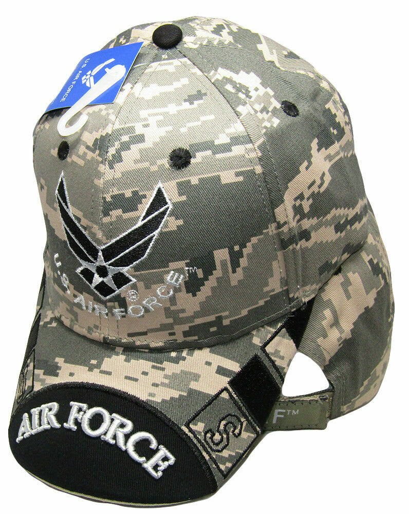 Air Force Baseball Cap ACU Camouflage USAF Wings Embroidered Cap Camo Acrylic