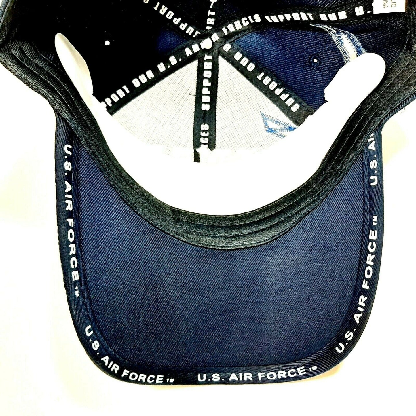 US Air Force Retired Men's Ball Cap Hat Navy Blue Acrylic Embroidered