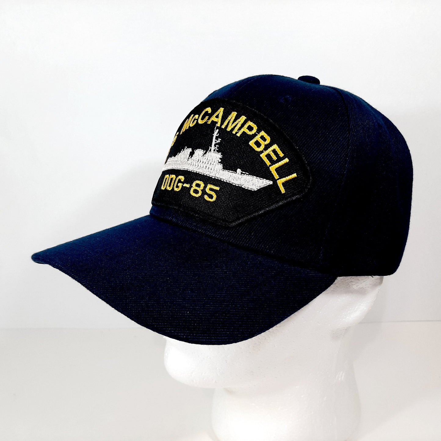 USS McCAMPBELL DDG-85 US Navy Embroidered Patch Hat Baseball Cap Blue