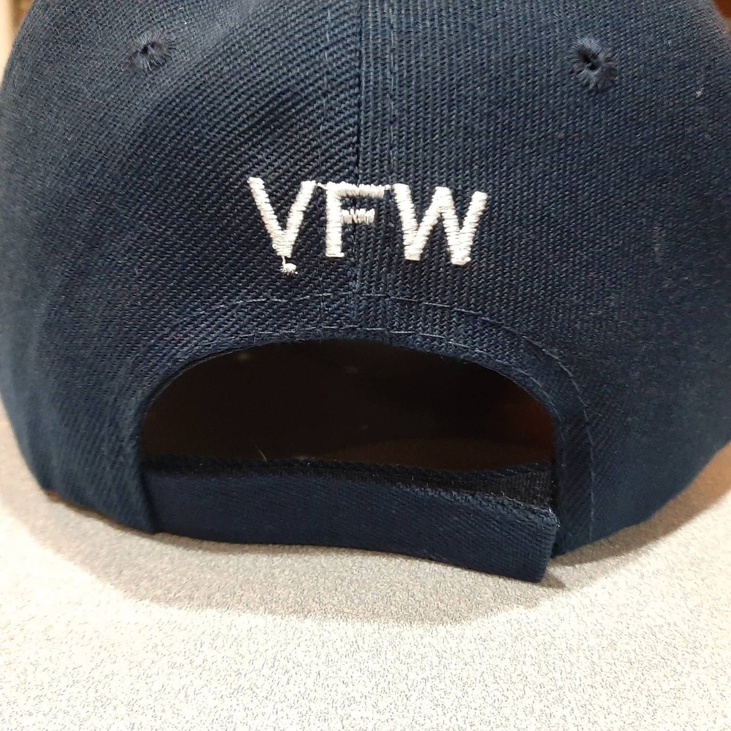 VFW Veterans Of Foreign Wars Baseball Cap Hat Mens One Size Adjustable Black