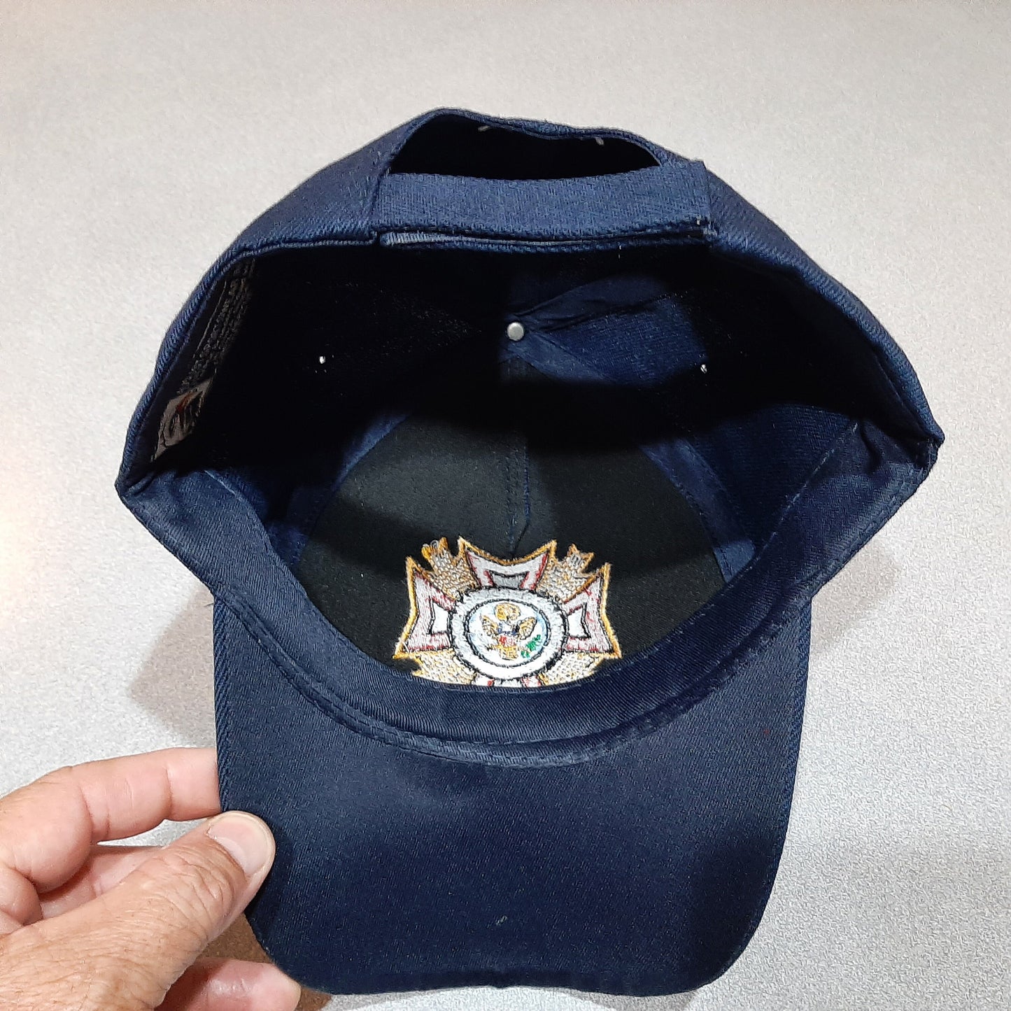 VFW Veterans Of Foreign Wars Baseball Cap Hat Mens One Size Adjustable Blue