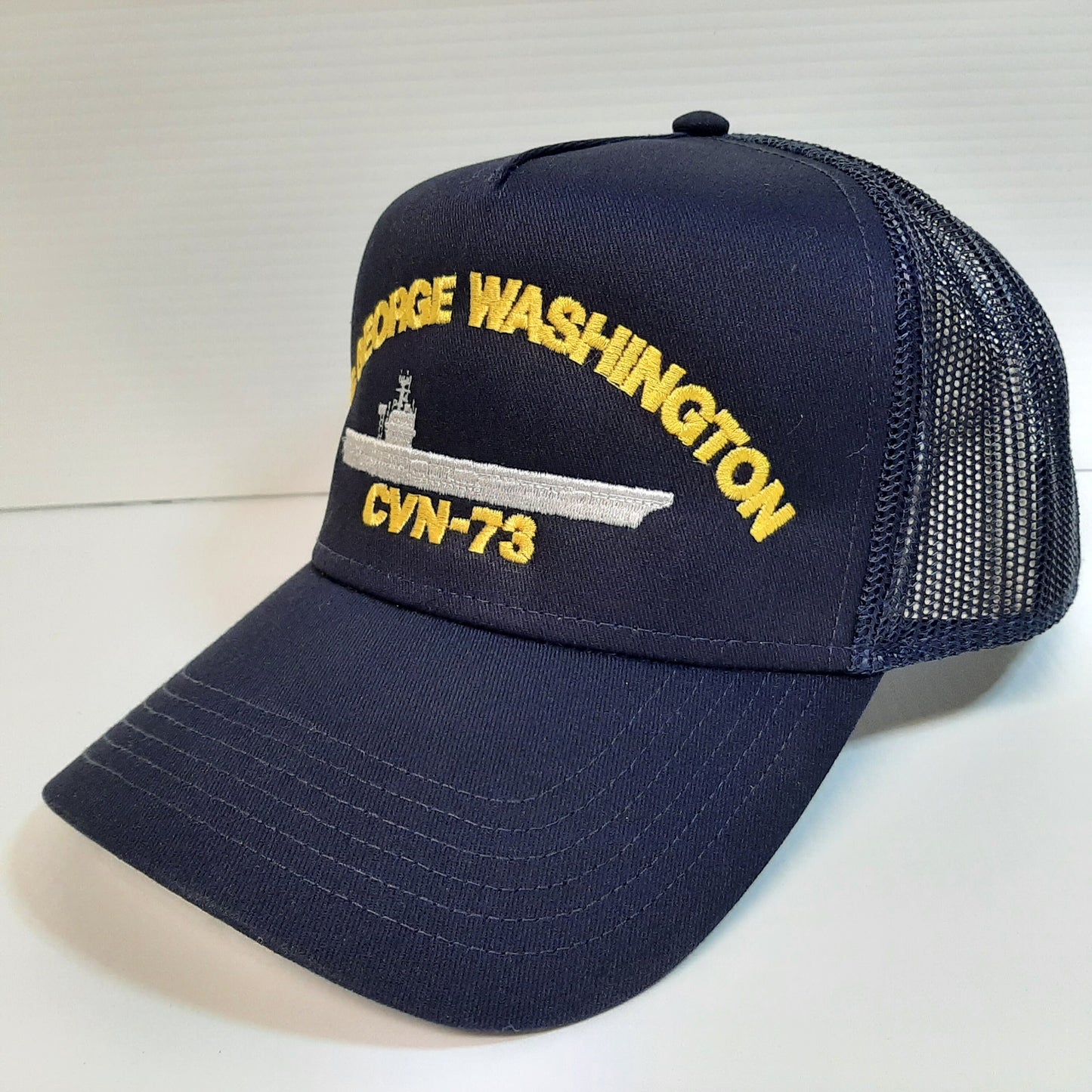 US Navy USS George Washington CVN-73 Hat Embroidered Baseball Cap Mesh Snapback