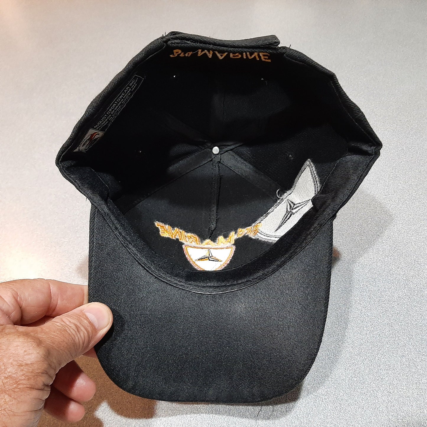 3rd Marine Division Men's Ball Cap Hat Black Embroidered Acrylic Strapback Curve