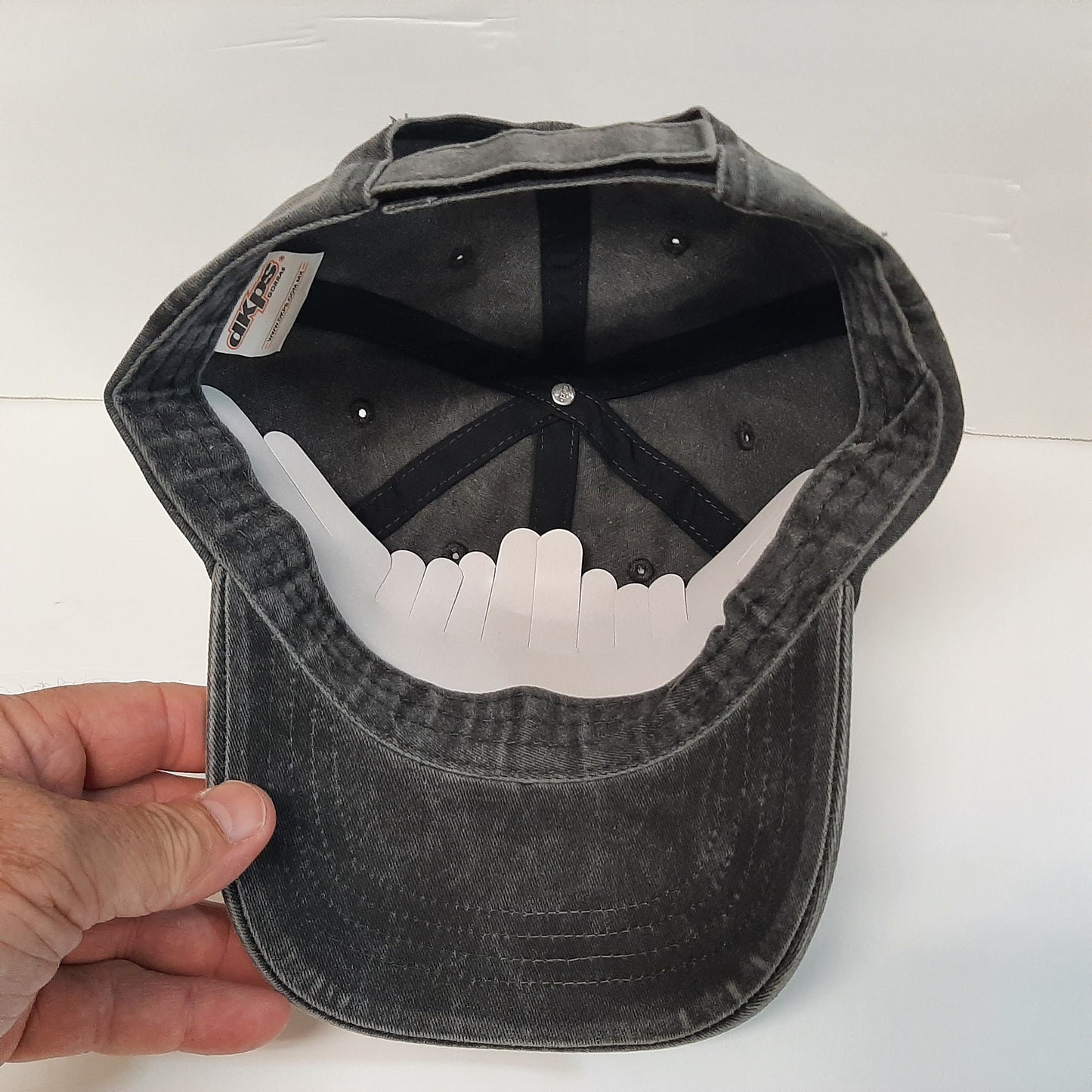 Dog Mom Hat Cap Embroidered Charcoal Gray Relaxed Cotton Strapback