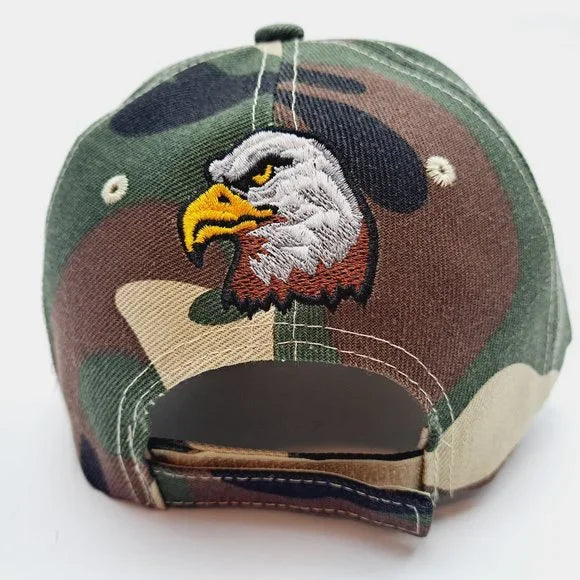 US Army Camouflage Baseball Cap Hat Embroidered Military Active or Veteran…