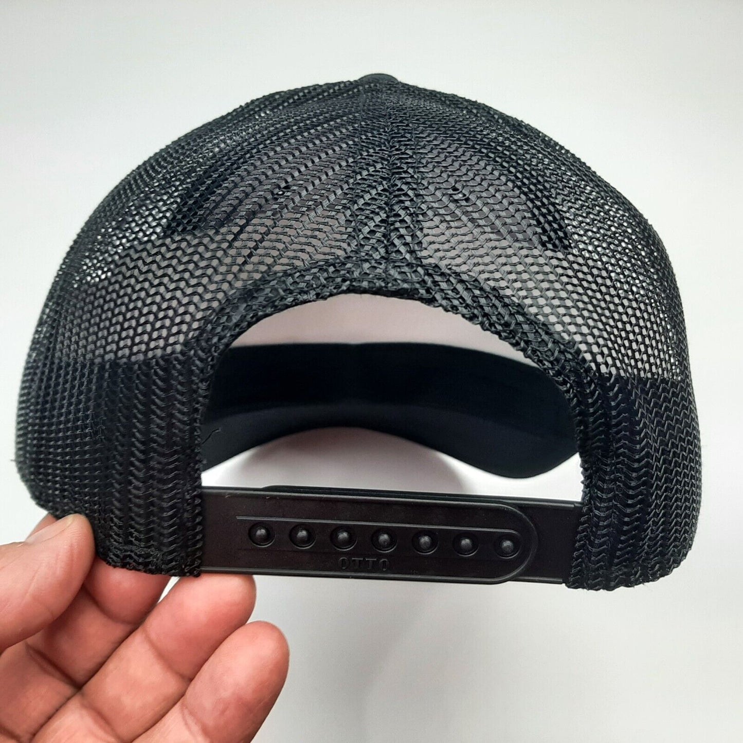 Indian Motorcycle Embroidered Patch Curved Bill Cap Hat Mesh Snapback Black