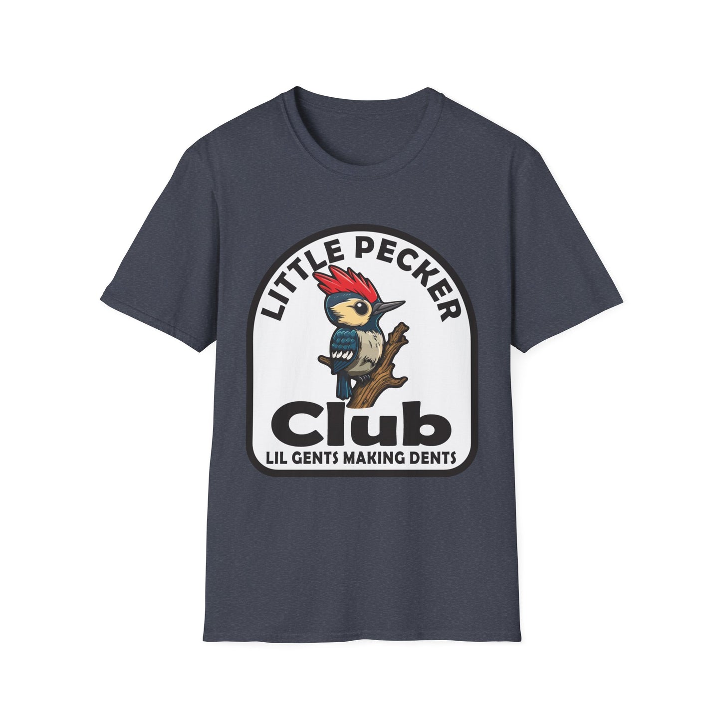 Official Little Pecker Club Lil Gents Making Dents Unisex Softstyle T-Shirt Cotton