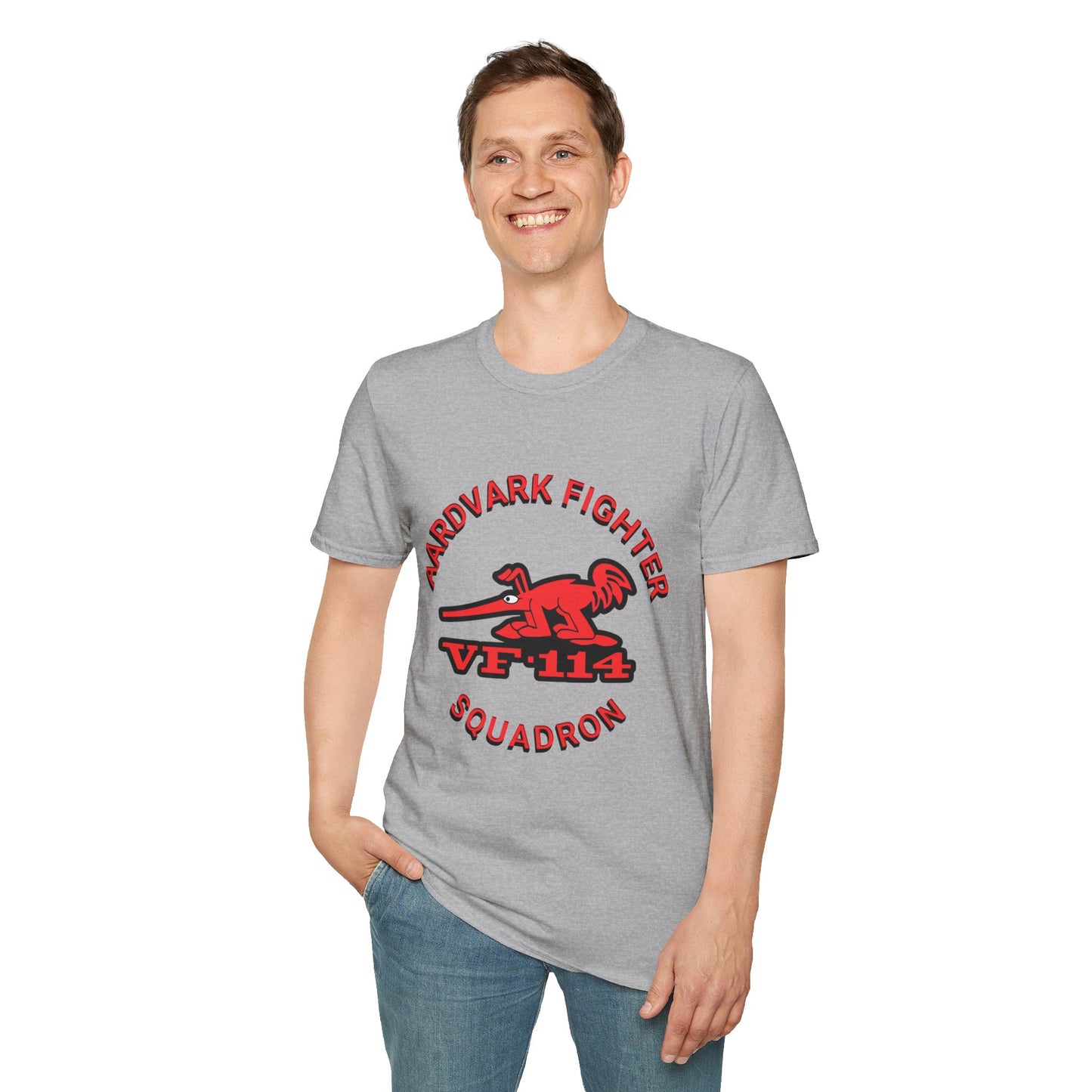 AARDVARK FIGHTER SQUADRON VF-114 Unisex Softstyle T-Shirt