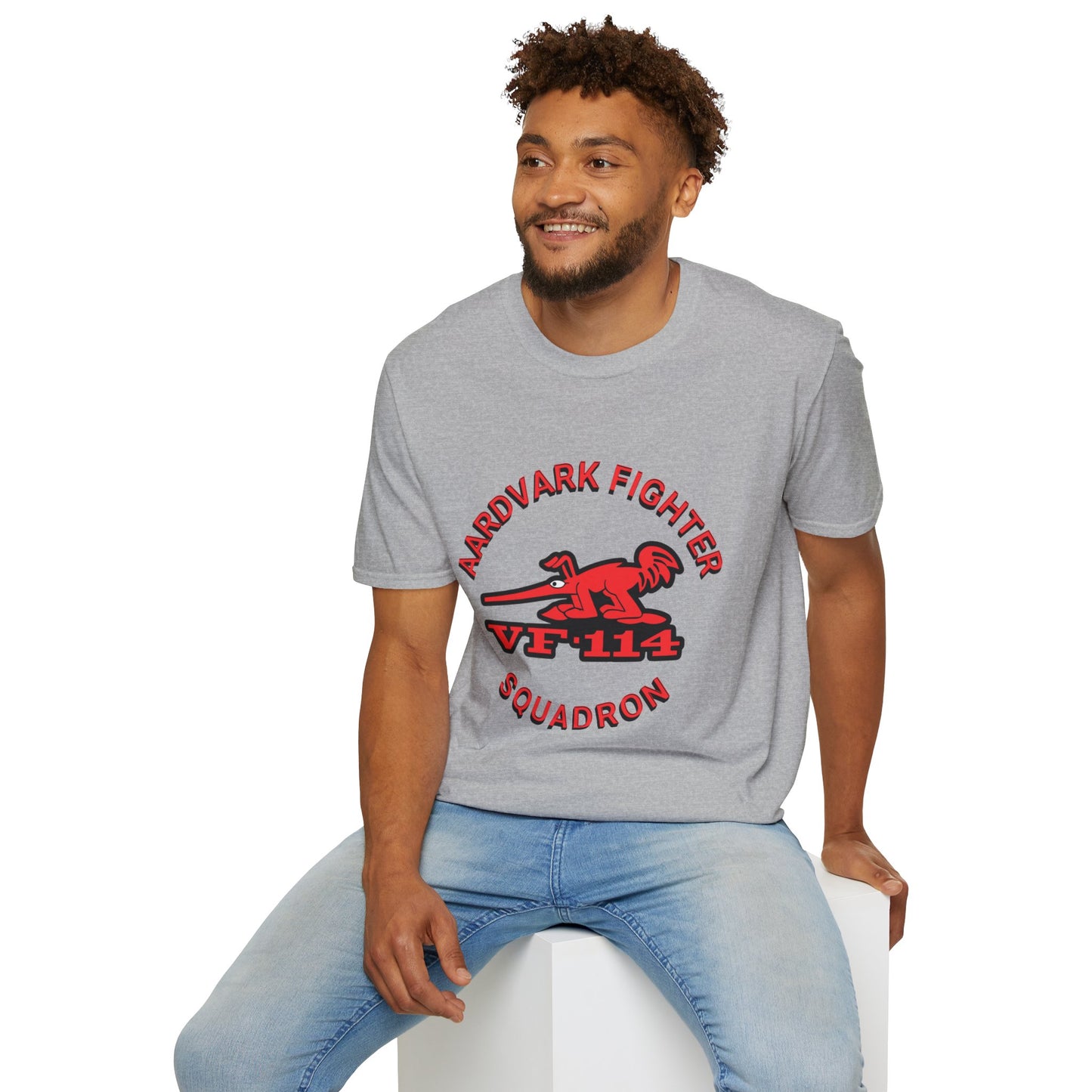 AARDVARK FIGHTER SQUADRON VF-114 Unisex Softstyle T-Shirt