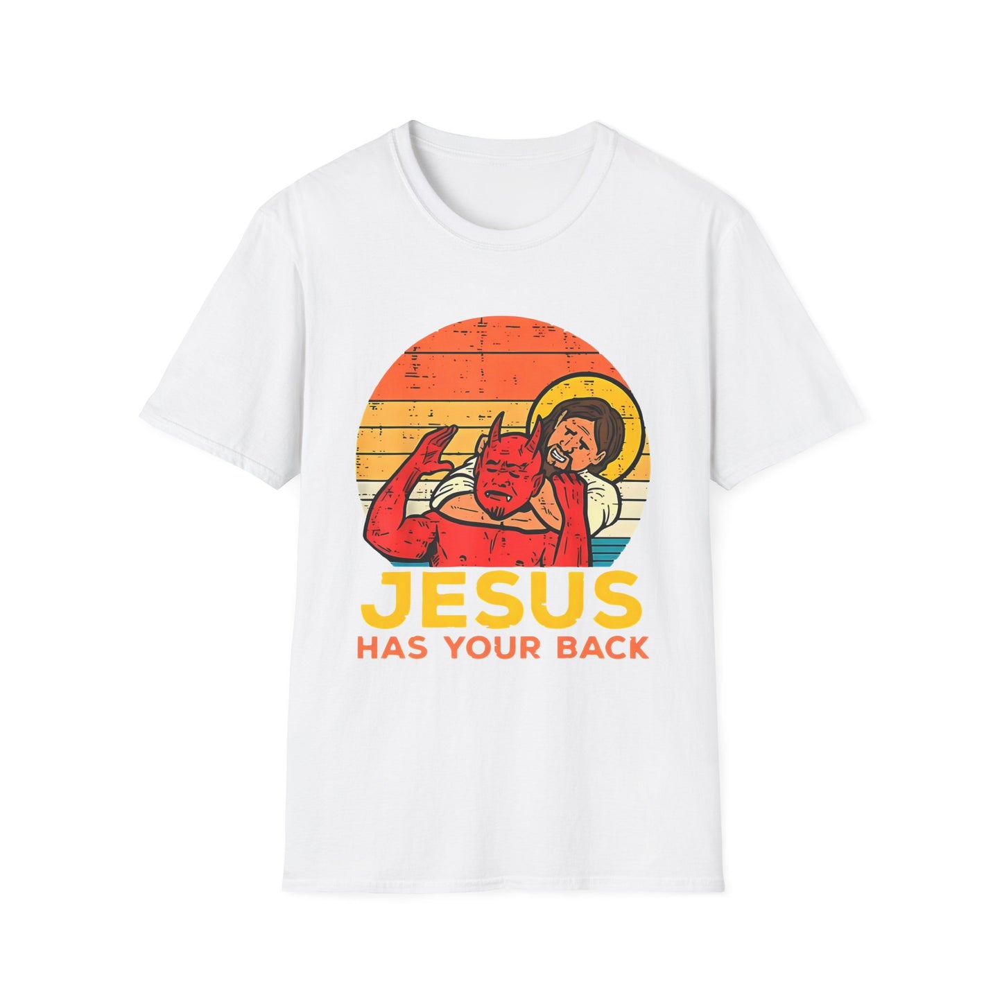 Jesus Has Your Back Unisex Softstyle T-Shirt Religious Christian Wear