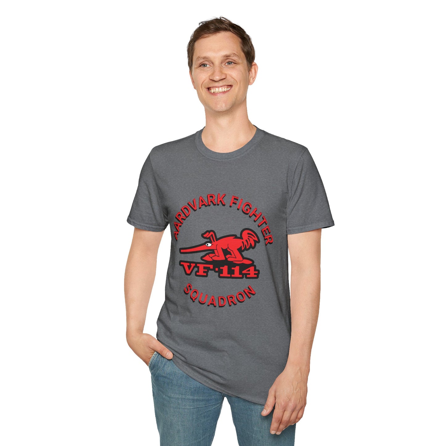 AARDVARK FIGHTER SQUADRON VF-114 Unisex Softstyle T-Shirt