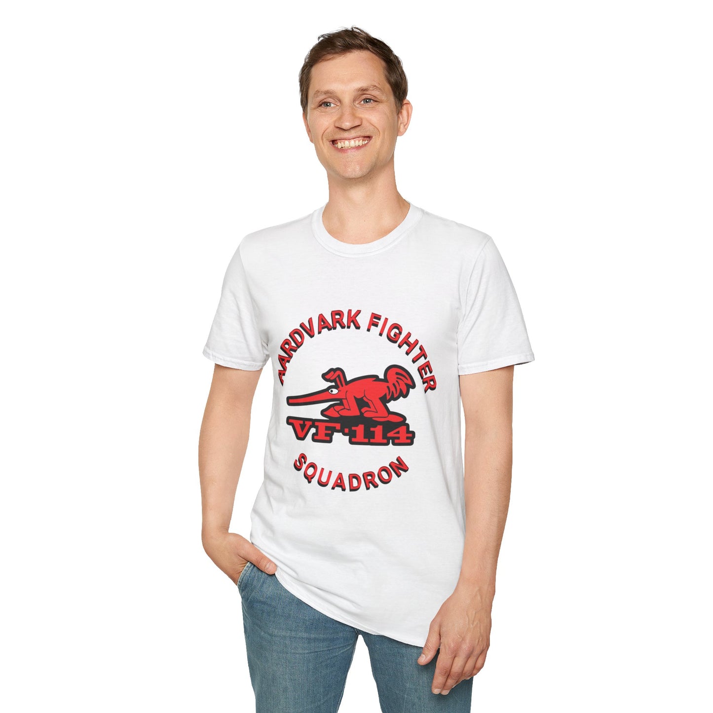 AARDVARK FIGHTER SQUADRON VF-114 Unisex Softstyle T-Shirt