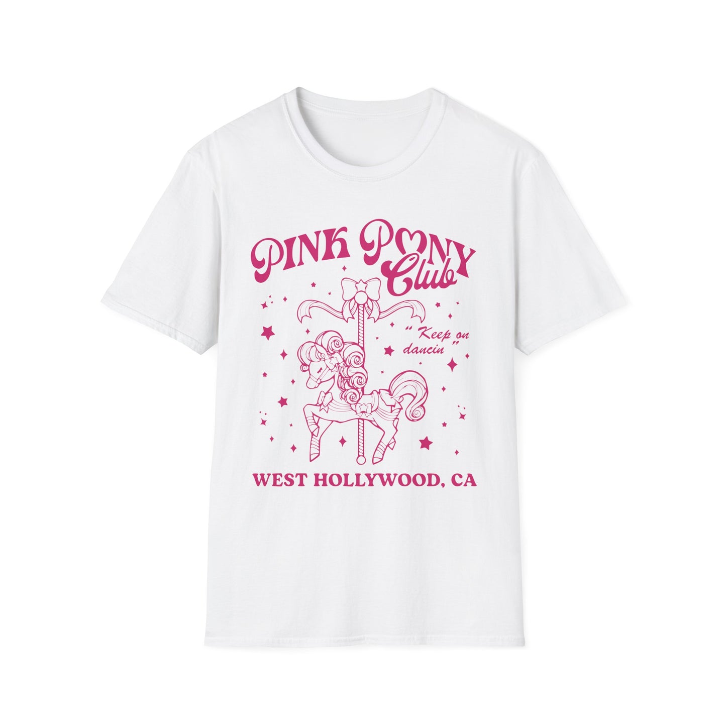 Pink Pony Club Chappell Music Unisex T-Shirt White Ring-spun Cotton