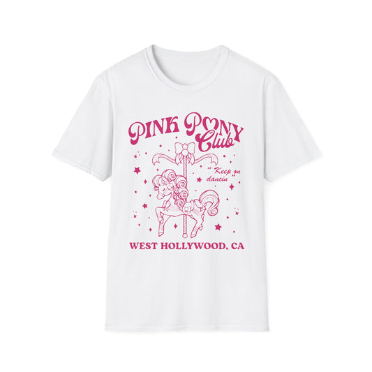 Pink Pony Club Chappell Music Unisex T-Shirt White Ring-spun Cotton