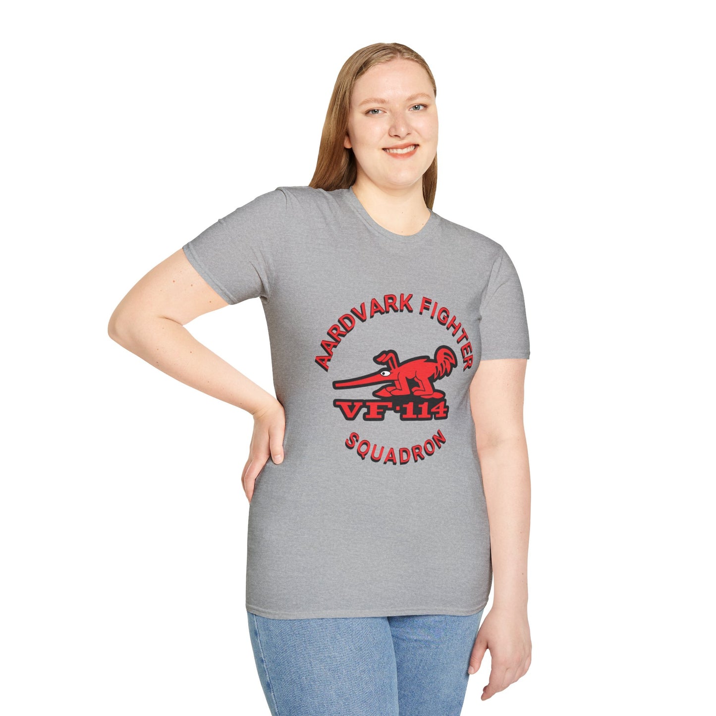 AARDVARK FIGHTER SQUADRON VF-114 Unisex Softstyle T-Shirt