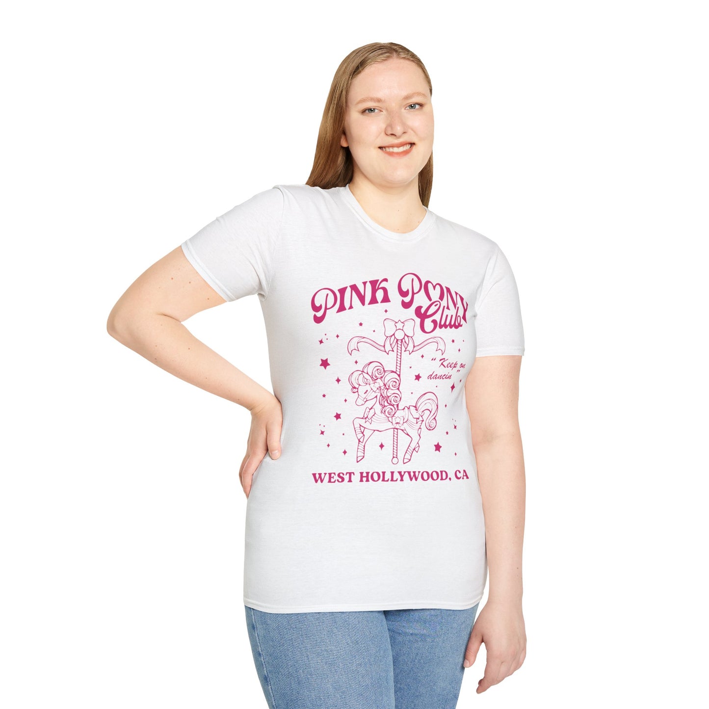 Pink Pony Club Chappell Music Unisex T-Shirt White Ring-spun Cotton