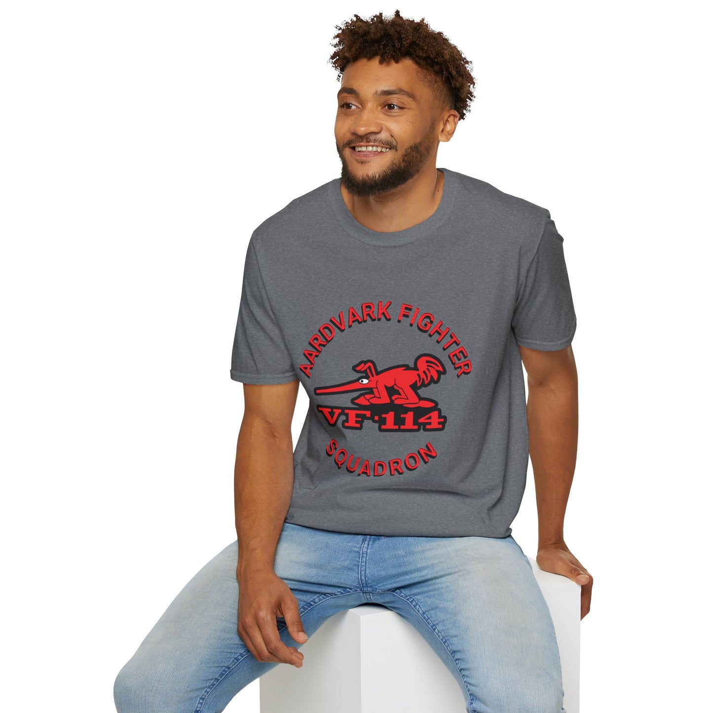 AARDVARK FIGHTER SQUADRON VF-114 Unisex Softstyle T-Shirt