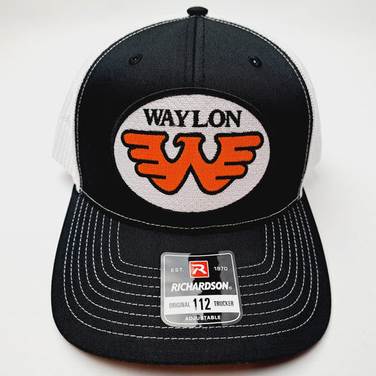Waylon Richardson 112 Embroidered Patch Curved Bill Mesh Snapback Cap Hat